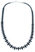 Sterling Silver Southwestern Hematite Bead Necklace SX114935